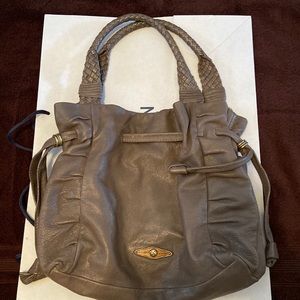 Elliott Luca Leather Hobo Style bag; some ink marks inside, used.